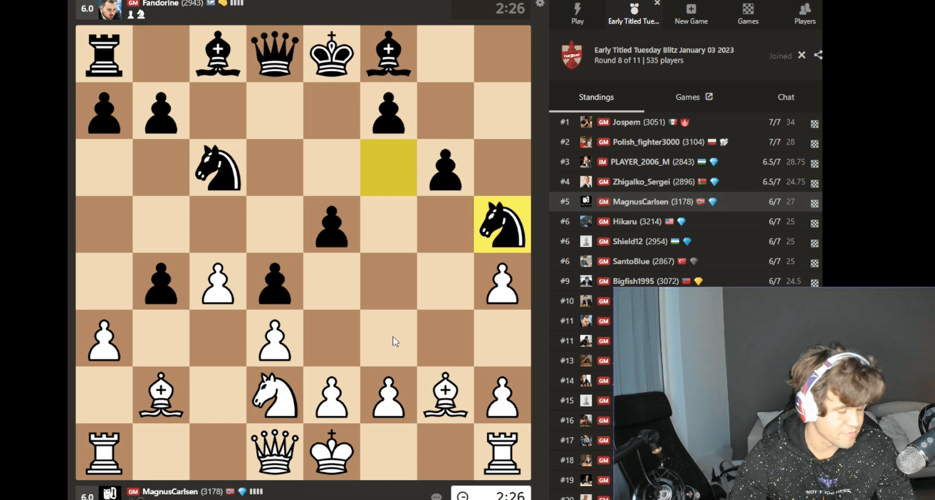 Magnus Carlsen beats Hikaru on Stream – The world’s best chess player is back on Twitch
